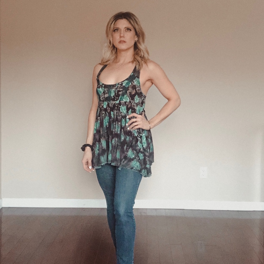 Free People Flowy Tank Shirt